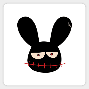 Cute Scary But Not Scary Bunny Sticker